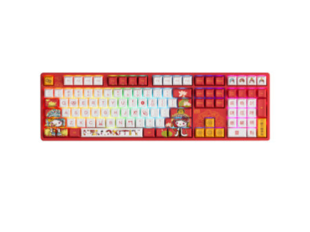 Teclado Mecânico Gamer Akko Hello Kitty Peking Opera 5108S (A), RGB, Switch Akko Sakura, ANSI