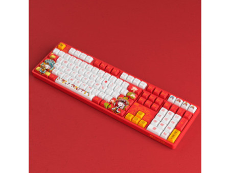 Teclado Mecânico Gamer Akko Hello Kitty Peking Opera 5108S (A), RGB, Switch Akko Sakura, ANSI