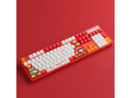 Teclado Mecânico Gamer Akko Hello Kitty Peking Opera 5108S (A), RGB, Switch Akko Sakura, ANSI
