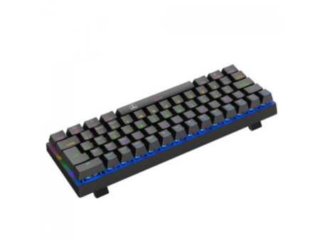 Teclado Mecânico Gamer T-Dagger Arena, Rainbow, Switch Brown, 60%, ABNT2, Preto, T-TGK321-BR ABNT-2