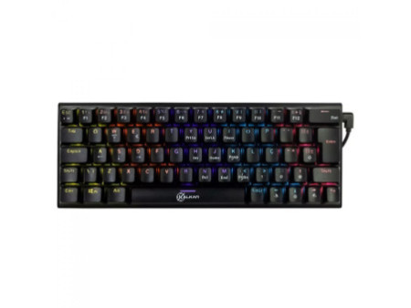 Teclado Mecânico Gamer Kalkan Loki 60%, Rainbow, Switch Kalkan YH Brown, ABNT2, Preto, KLK00015