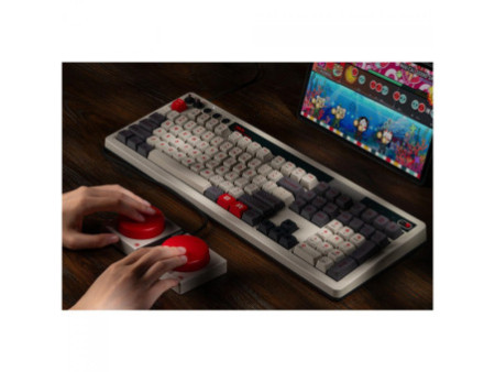 Teclado Mecânico Gamer 8BitDo Retro 108 N Edition, Wireless, Bluetooth, USB, ANSI, Switch Kailh Box White V2, 85HC02