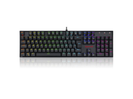 Teclado Mecânico Gamer Redragon Mitra K551 RGB, Switch Brown, ABNT2, Full-Size, Black