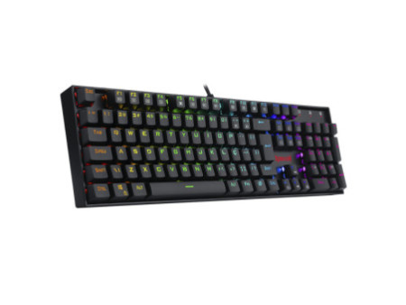 Teclado Mecânico Gamer Redragon Mitra K551 RGB, Switch Brown, ABNT2, Full-Size, Black