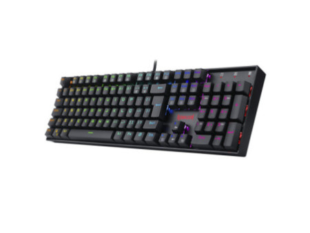 Teclado Mecânico Gamer Redragon Mitra K551 RGB, Switch Brown, ABNT2, Full-Size, Black