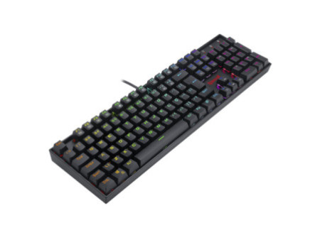 Teclado Mecânico Gamer Redragon Mitra K551 RGB, Switch Brown, ABNT2, Full-Size, Black