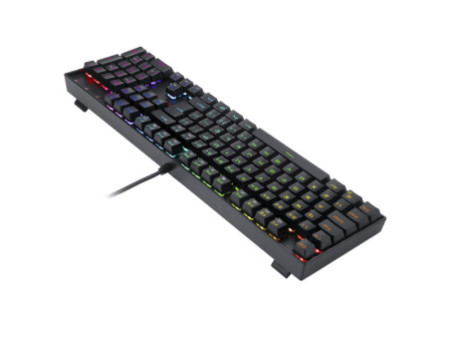 Teclado Mecânico Gamer Redragon Mitra K551 RGB, Switch Brown, ABNT2, Full-Size, Black