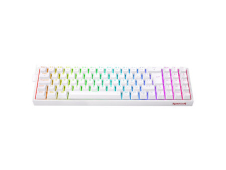 Teclado Gamer Mecânico Redragon Pollux, RGB, Switch Brown, ABNT2, White, K628-RGB-W (PT-BROWN)