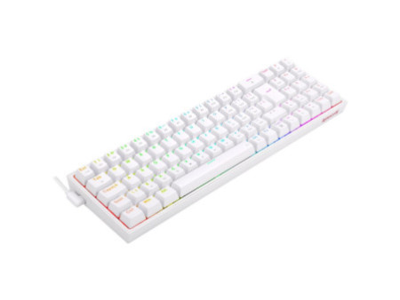 Teclado Gamer Mecânico Redragon Pollux, RGB, Switch Brown, ABNT2, White, K628-RGB-W (PT-BROWN)