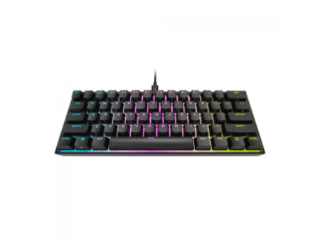 Teclado Gamer Mecânico Corsair K65 RGB Mini, Cherry MX Speed, Black, CH-9194014-NA