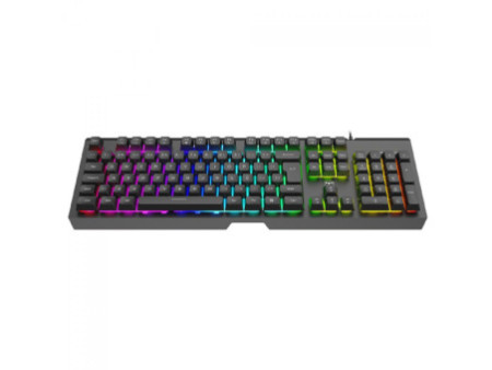 Teclado Gamer T-Dagger Nova, RGB, Membrana, Full Size, ABNT2, Preto, T-TGK110