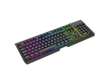 Teclado Gamer T-Dagger Nova, RGB, Membrana, Full Size, ABNT2, Preto, T-TGK110