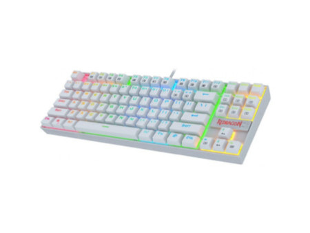 Teclado Mecânico Gamer Redragon Kumara Lunar K552, RGB, Switch Red, ABNT2, White, K552W-RGB (PT-RED)