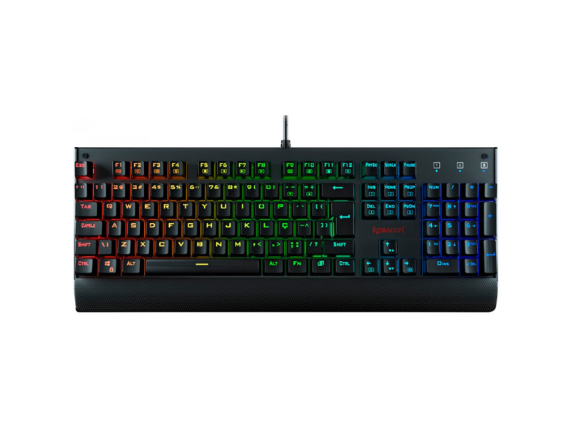 Teclado Mecânico Gamer Redragon Kala RGB, Switch Red, ABNT-2, K557RGB