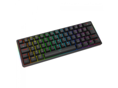 Teclado Gamer Mecânico Redragon Akali, RGB, USB, Switch Brown, ABNT2, 60%, Preto, K642-RGB (PT-BROWN)