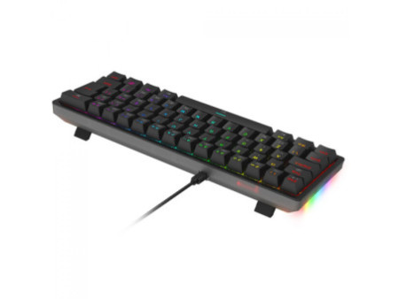 Teclado Gamer Mecânico Redragon Akali, RGB, USB, Switch Brown, ABNT2, 60%, Preto, K642-RGB (PT-BROWN)