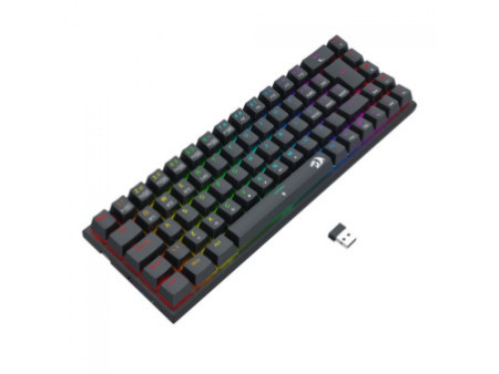 Teclado Mecânico Gamer Redragon Ryze Pro, RGB, Wireless, Bluetooth, Switch Brown, ABNT2, K633RGB-PRO (PT-BROWN)