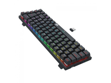Teclado Mecânico Gamer Redragon Ryze Pro, RGB, Wireless, Bluetooth, Switch Brown, ABNT2, K633RGB-PRO (PT-BROWN)