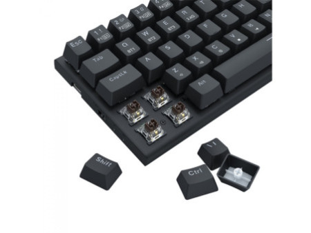 Teclado Mecânico Gamer Redragon Ryze Pro, RGB, Wireless, Bluetooth, Switch Brown, ABNT2, K633RGB-PRO (PT-BROWN)