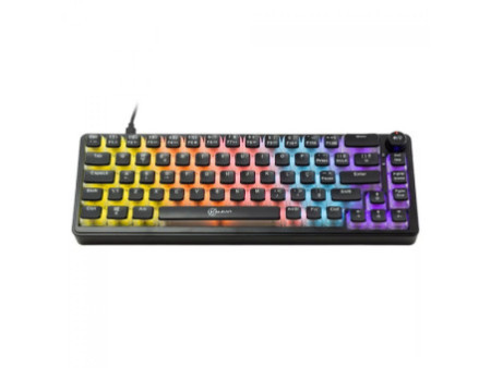 Teclado Mecânico Gamer Kalkan Drakar, 65%, Rainbow, Switch YH Brown, ABNT2, Preto, KLK00052