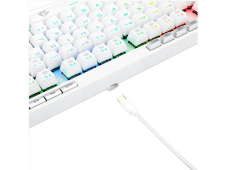Teclado Mecânico Gamer Redragon K587 Magic-Wand Pro RGB, Switch Blue, White, ABNT, TKL, K587W-RGB-PRO (PT-BLUE)