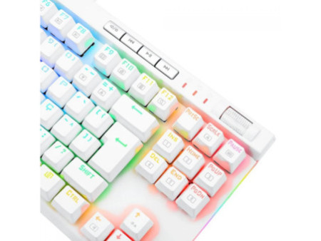 Teclado Mecânico Gamer Redragon K587 Magic-Wand Pro RGB, Switch Blue, White, ABNT, TKL, K587W-RGB-PRO (PT-BLUE)