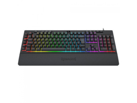 Teclado Gamer Redragon Shiva V2, RGB, USB, Membrana, ABNT2, Full Size, Preto, K512RGB V2