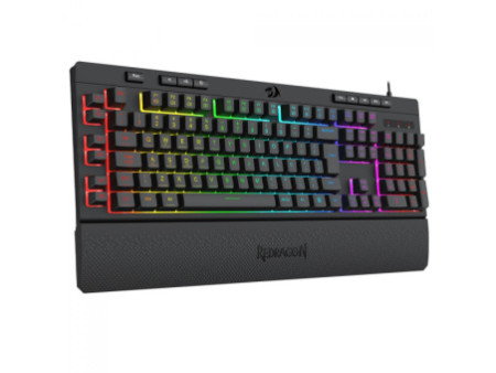 Teclado Gamer Redragon Shiva V2, RGB, USB, Membrana, ABNT2, Full Size, Preto, K512RGB V2