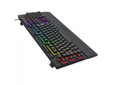 Teclado Gamer Redragon Shiva V2, RGB, USB, Membrana, ABNT2, Full Size, Preto, K512RGB V2
