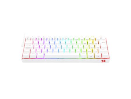 Teclado Mecânico Gamer Redragon Draconic Lunar, RGB, 60%, Switch Brown. ABNT, Bluetooth, White, K530W-RGB-PRO (PT-BROWN)