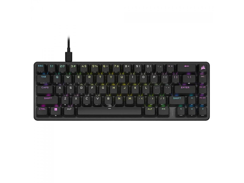 Teclado Gamer Mecânico Corsair K65 Pro Mini, RGB, Switch Corsair OPX, Preto, CH-91A401A-NA
