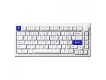 Teclado Gamer Mecânico Akko MOD 007PC Blue On White, USB, ANSI, Switch Akko Piano V3 Pro