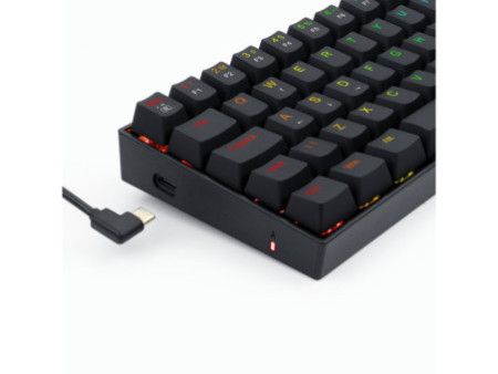 Teclado Mecânico Gamer Redragon Dragonborn, RGB, Switch Blue, Black ABNT 2, K630RGB-1 (PT-BLUE)
