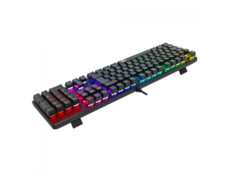 Teclado Mecânico Gamer Redragon Sindri Rainbow, Switch Brown, USB, ABNT2, Full-Size, Black, K671 (PT-BROWN)