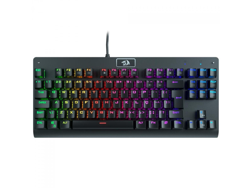 Teclado Mecânico Gamer Redragon Dark Avenger RGB, Switch Outemu Red, ABNT2, Black, K568RGB-2
