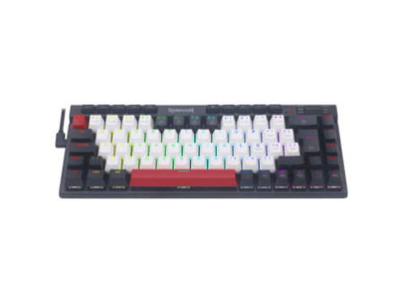 Teclado Mecânico Gamer Redragon Magic Wand, RGB, Switch Brown, ABNT2, Branco Preto e Vermelho, K635WBR-RGB (PT-BROWN)