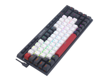 Teclado Mecânico Gamer Redragon Magic Wand, RGB, Switch Brown, ABNT2, Branco Preto e Vermelho, K635WBR-RGB (PT-BROWN)