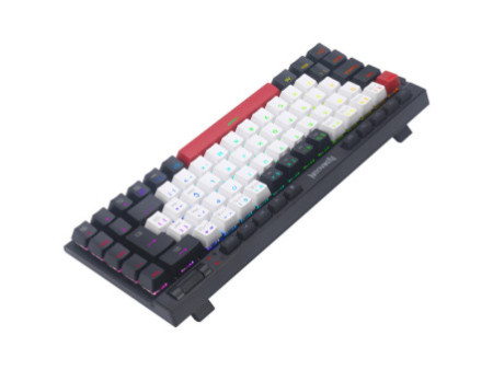 Teclado Mecânico Gamer Redragon Magic Wand, RGB, Switch Brown, ABNT2, Branco Preto e Vermelho, K635WBR-RGB (PT-BROWN)