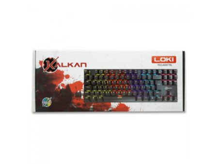 Teclado Mecânico Gamer Kalkan Loki, Rainbow, TKL, Switch Kalkan YH Brown, ABNT2, Preto, KLK00014