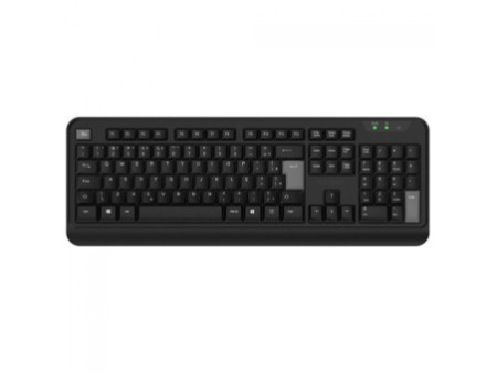 Teclado PCYes Comfort, Wireless, ABNT2, Full Size, Preto, CMFBKW