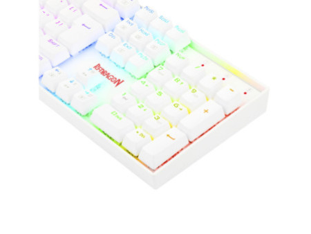 Teclado Mecânico Gamer Redragon Mitra Lunar K551W, RGB, Switch Brown, ABNT2, White, K551W-RGB (PT-BROWN)