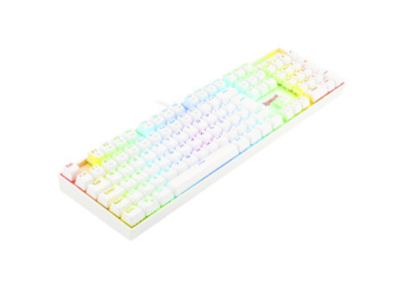 Teclado Mecânico Gamer Redragon Mitra Lunar K551W, RGB, Switch Brown, ABNT2, White, K551W-RGB (PT-BROWN)