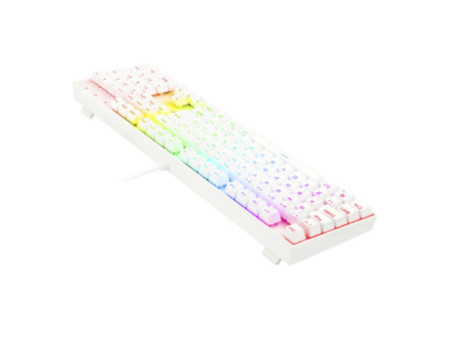 Teclado Mecânico Gamer Redragon Mitra Lunar K551W, RGB, Switch Brown, ABNT2, White, K551W-RGB (PT-BROWN)