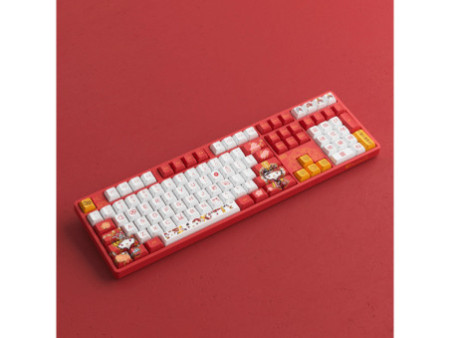 Teclado Mecânico Gamer Akko Hello Kitty Peking Opera 5108S (B), RGB, Switch Akko Sakura, ANSI