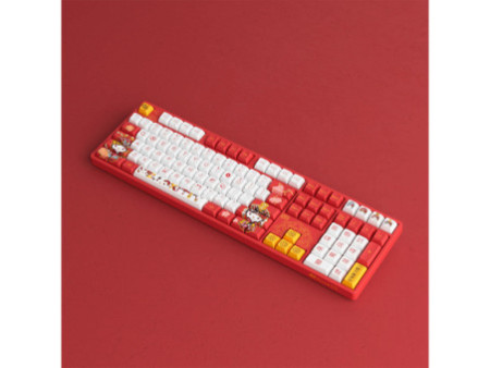 Teclado Mecânico Gamer Akko Hello Kitty Peking Opera 5108S (B), RGB, Switch Akko Sakura, ANSI