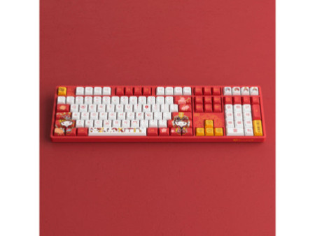 Teclado Mecânico Gamer Akko Hello Kitty Peking Opera 5108S (B), RGB, Switch Akko Sakura, ANSI