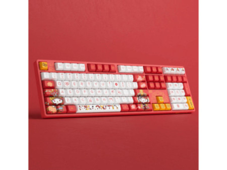 Teclado Mecânico Gamer Akko Hello Kitty Peking Opera 5108S (B), RGB, Switch Akko Sakura, ANSI