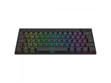 Teclado Gamer Mecânico Redragon Horus Mini, RGB, Low Profile, USB, Switch Brown, ABNT2, 60%, Preto, K632-RGB (PT-BROWN)
