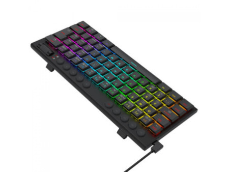 Teclado Gamer Mecânico Redragon Horus Mini, RGB, Low Profile, USB, Switch Brown, ABNT2, 60%, Preto, K632-RGB (PT-BROWN)