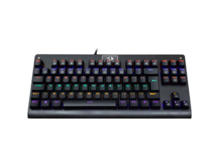 Teclado Mecânico Gamer Redragon Dark Avenger K568 Rainbow, Switch Brown, ABNT2, Black